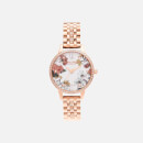 Olivia Burton Women's Sparkle Florals Demi Rose Sparkle Bracelet Watch - Gold