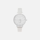 Olivia Burton Women's Glitter Dial Demi Pearl Bee Shimmer Watch - Pearl & Silver