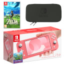 Nintendo Switch Lite (Coral) The Legend of Zelda: Breath of the Wild Pack