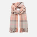 Barbour Casual Women's Hailes Tartan Wrap - Taupe/Pink Tartan