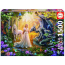 Dragon, Princess & Unicorn Jigsaw Puzzle (1500 Pieces)