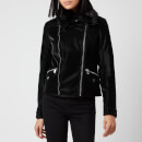 Guess Women's Cantara Biker Jacket - Jet Black