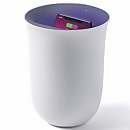 Lexon Oblio Wireless Charging Station and UV Sanitiser - White