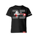 Fire Mario Black T-Shirt (Kids) - Super Mario Bros. 35th Anniversary
