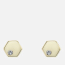 Ted Baker Women's Heena: Nano Honey Stud Earrings - Pale Gold/Crystal