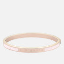 Ted Baker Women's Elemara: Enamel Hinge Bangle - Rose Gold/Baby Pink