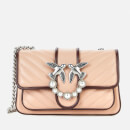 Pinko Women's Love Baby Soft V Quilt Bag - Pink/Bordeaux