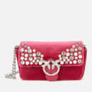 Pinko Women's Love Tiny Full Pearls Bag - Fuschia