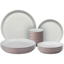 Denby Impression Pink 12 Piece Dining Set