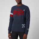 Superdry Men's Varsity Crewneck Sweatshirt - Downhill Navy Marl