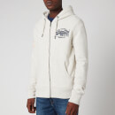 Superdry Men's Vintage Label Embossed Zip Hoodie - Queen Marl