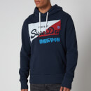 Superdry Men's Vintage Logo Primary Hoodie - Montauk Navy
