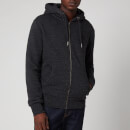 Superdry Men's Orange Label Classic Zip Hoodie - Black Snow Heather