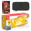Nintendo Switch Lite (Yellow) Minecraft Dungeons - Hero Edition Pack
