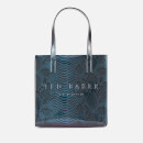 Ted Baker Women's Josicon Holographic Imitation Snake Small Icon Bag - Bright Blue