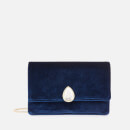 Ted Baker Women's Emeldah Teardrop Crystal Velvet Evening Bag - Navy