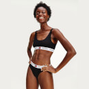 Tommy Hilfiger Women's Logo Band Bikini Briefs - Black