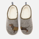 Joules Women's Slippet Felt Mule Applique Slippers - Grey Dachshund