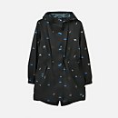 Joules Women's Golightly Printed Waterproof Packaway - Black Cat