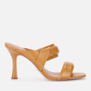 Kurt Geiger London Women's Brandy Leather Heeled Mules - Mustard
