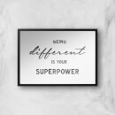 in homeware x Charlotte Greedy Being Different Is Your Superpower Giclee Art Print