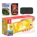 Nintendo Switch Lite (Yellow) Minecraft Double Pack