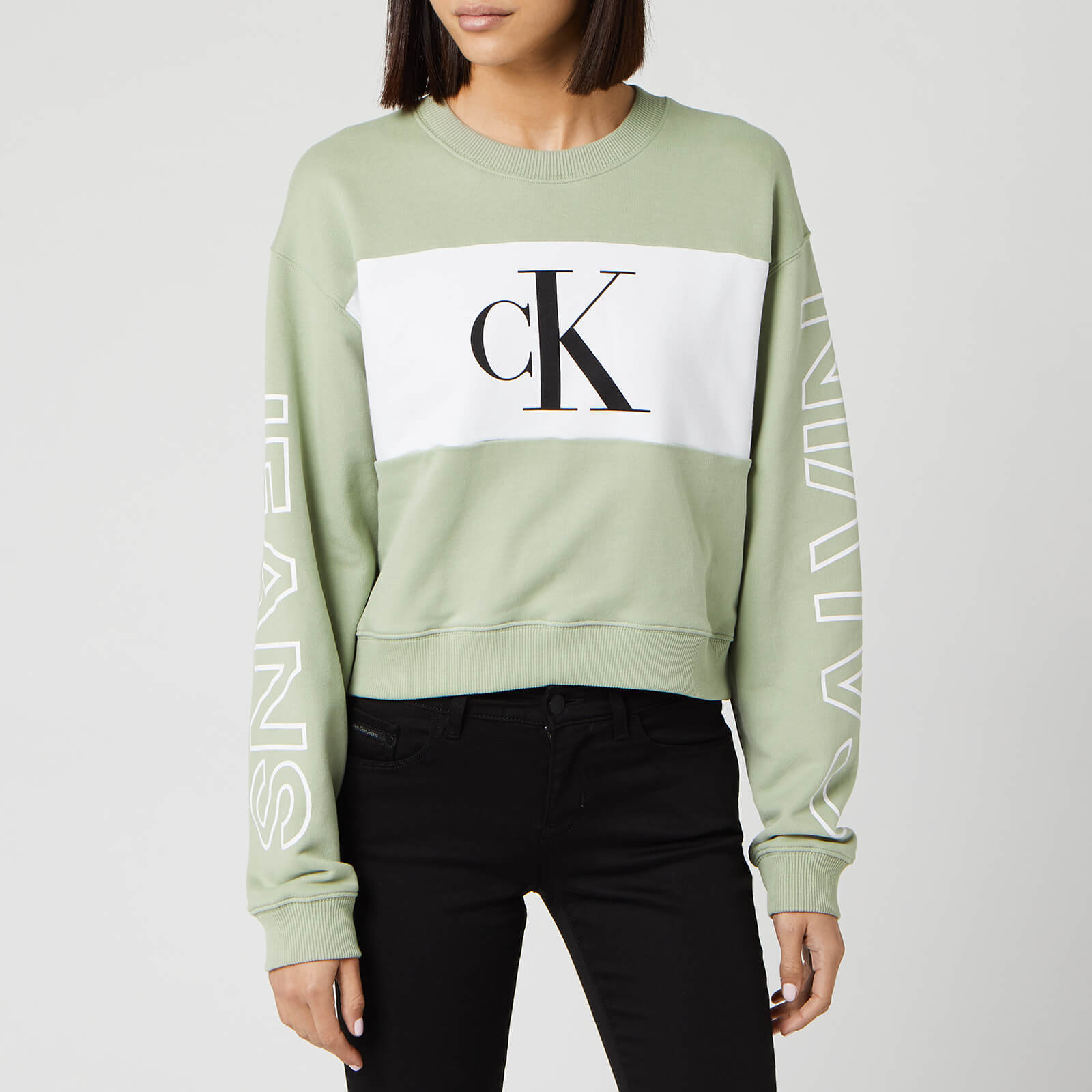 calvin klein crew neck sweatshirt womens
