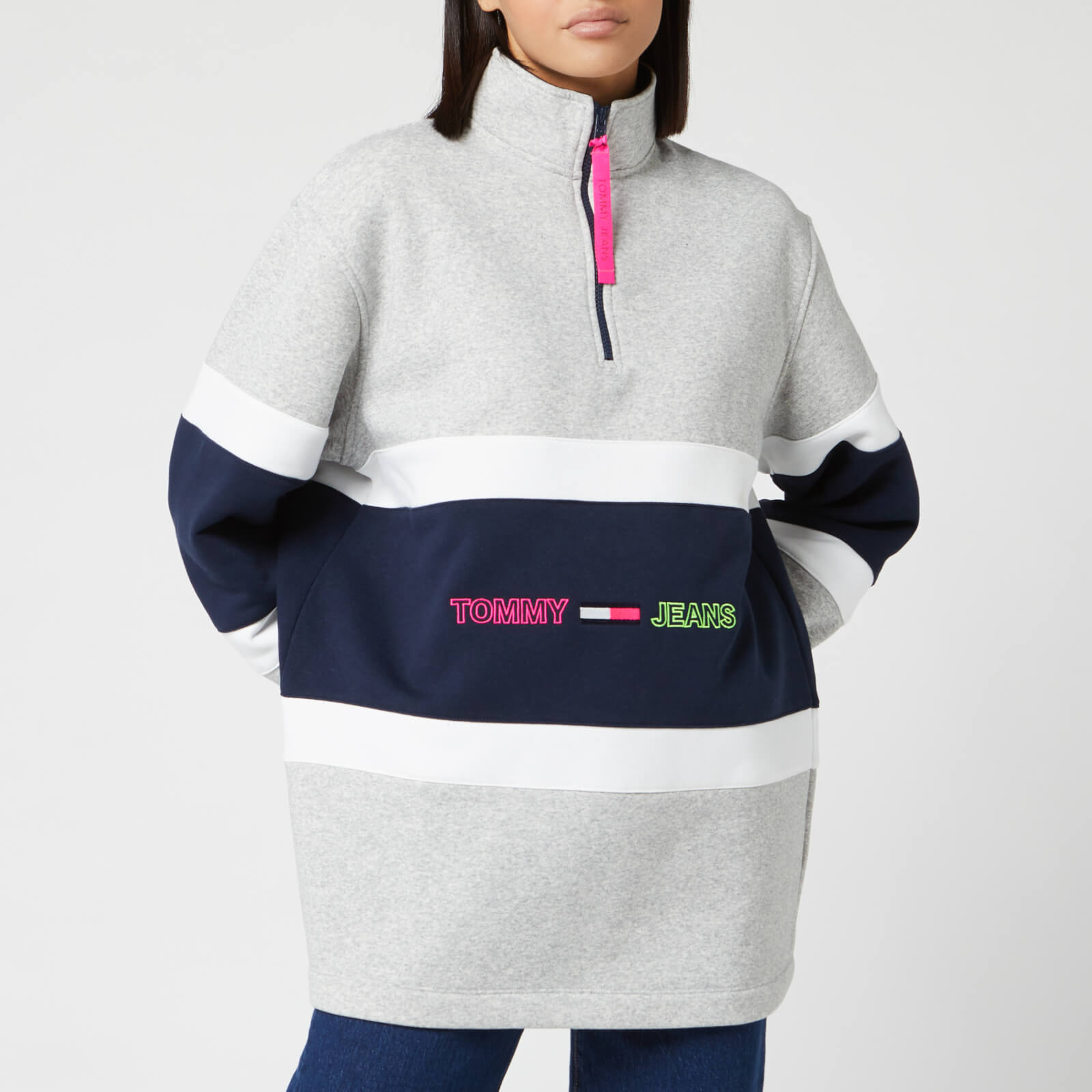 tommy jeans colour block jumper