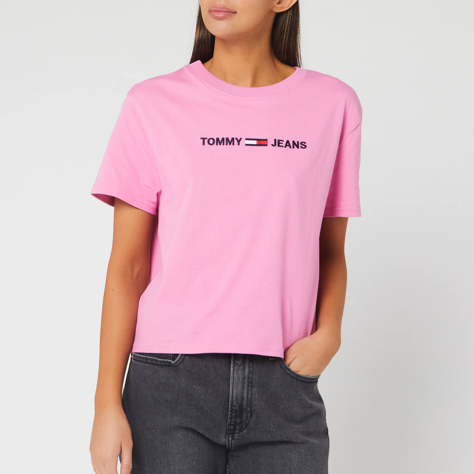 tommy jeans t shirt pink
