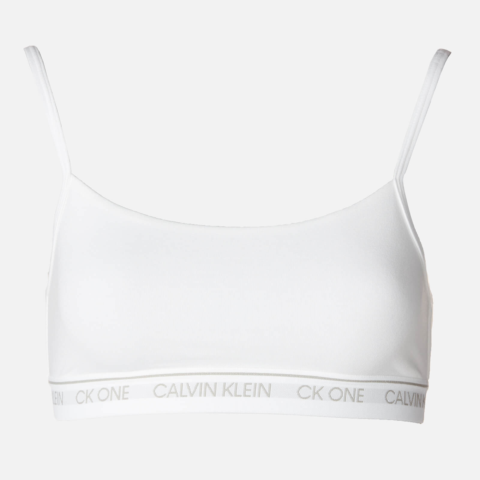 calvin klein unlined bralette white