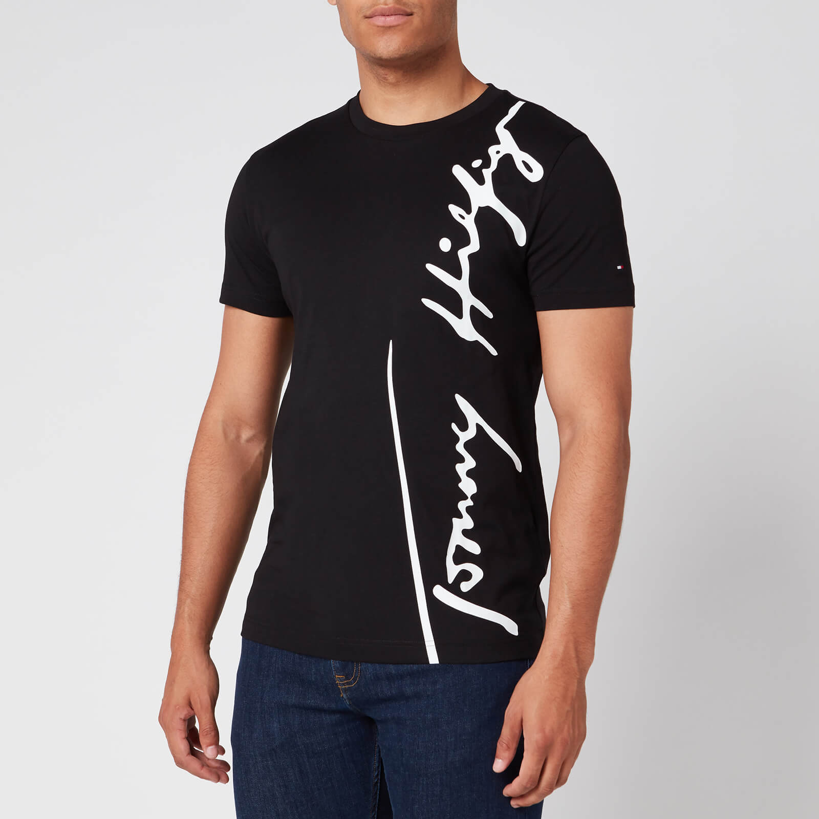 tommy hilfiger t shirt black mens