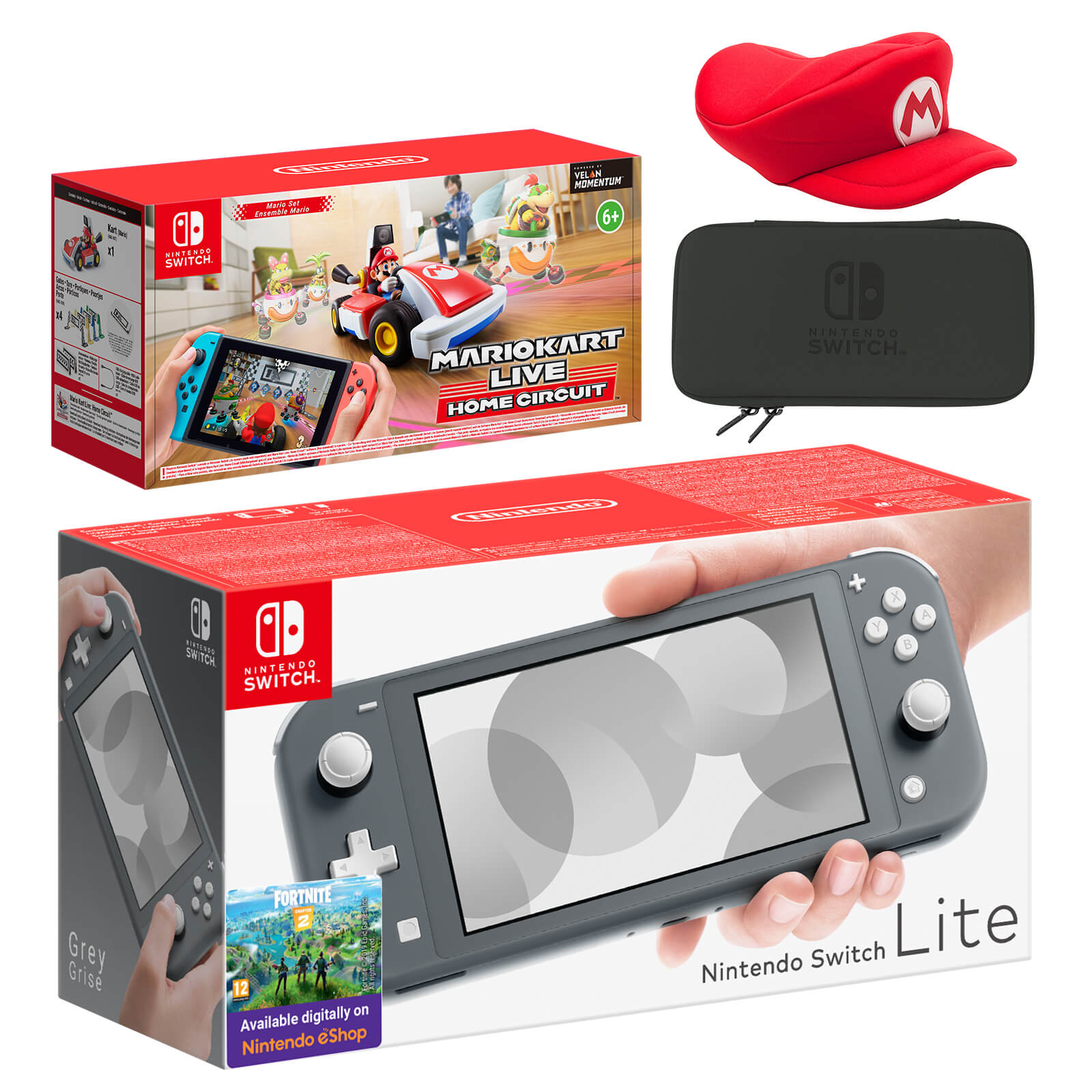 Nintendo Switch Lite Grey Mario Kart Live Home Circuit Mario Set Pack Nintendo Official Uk Store