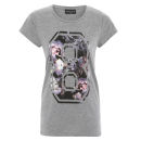 Damned Delux Women's Floral 8 T-Shirt - Grey/Multi