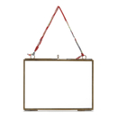 Nkuku Kiko Antique Brass Glass Frame - Landscape 7 x 5"