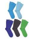 Bjorn Borg Men's 5 Pack Ankle Socks - Monaco Blue
