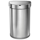 simplehuman Semi-Round Brushed Steel Sensor Bin 45L