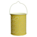 Orla Kiely Tealight Lantern - Linear Stem Yellow