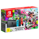 Nintendo Switch with Neon Blue / Neon Red Joy-Con Controllers + Splatoon 2 Limited Edition