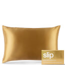 Slip Silk Pillowcase - Queen - Gold