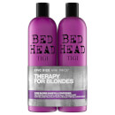 TIGI Bed Head Dumb Blonde Repair Shampoo and Reconstructor for Coloured Hair 2 x 750ml