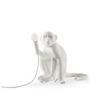 Seletti Indoor/Outdoor Sitting Monkey Lamp - White