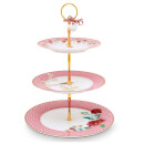 Pip Studio 3 Tier Floral Cake Stand - Pink