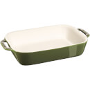 Staub Ceramic Rectangular Gratin Dish - 27cm x 20cm Basil
