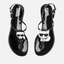 Karl Lagerfeld Women's Jelly Karl Ikonic Sling Sandals - Black