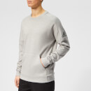 adidas Men's ID Stadium Crew Neck Sweatshirt - Grey Heather