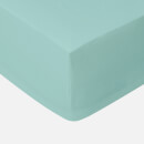 in homeware 200 Thread Count 100% Cotton Fitted Sheet - Duck Egg