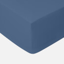 in homeware 200 Thread Count 100% Cotton Fitted Sheet - Blue