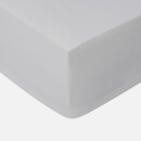 in homeware 200 Thread Count 100% Cotton Sateen Fitted Sheet - Grey