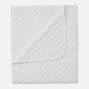 in homeware Diamond Quilted Throw Blanket - White