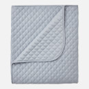 in homeware Diamond Quilted Throw Blanket - Silver